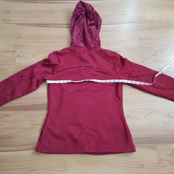 Dark red bench zip-up - large - Picture 4 of 4